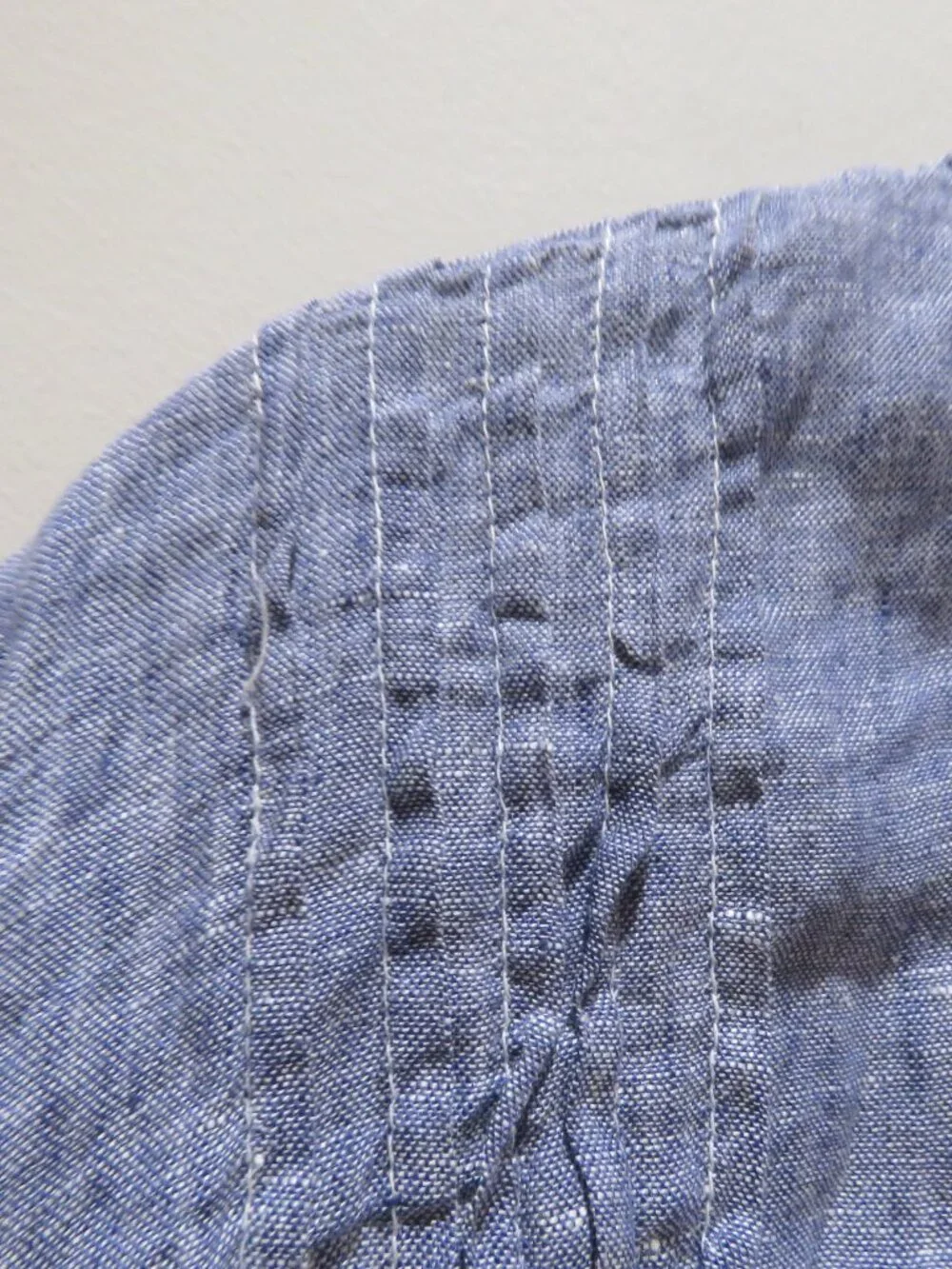 CP SHADES Regina 100% Linen Tunic Light Blue Gauzy Sml Coastal Beach Lagenlook - Picture 6 of 15